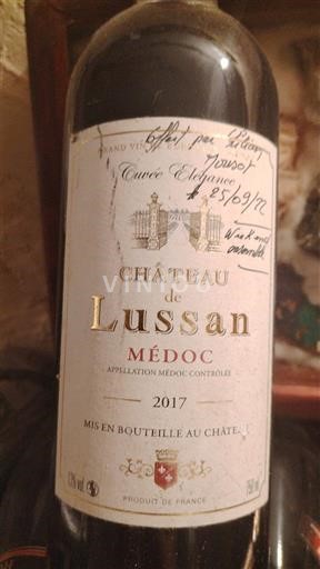 Bordeaux Médoc Château Lussan Elégance 2017