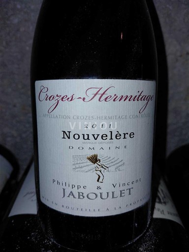Thung lũng Rhône Crozes-hermitage Philippe & Vincent Jaboulet Nouvelère 2011
