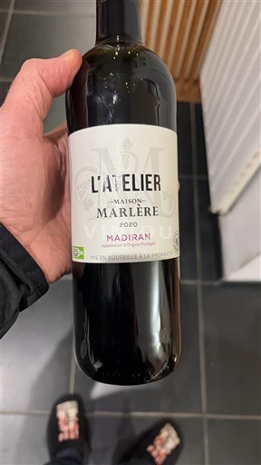 Sydväst Madiran Maison Marlère L'Atelier 2020