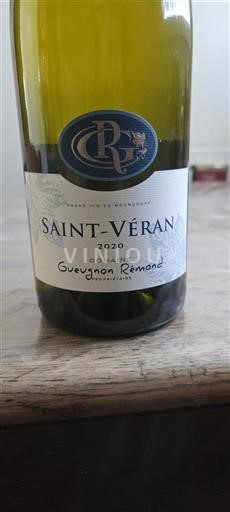 Borgoña Saint-Véran Gueugnon Rémond 2020