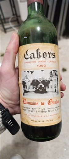 Sudoeste Cahors Domaine Gaudou 1980