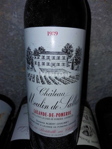Burdeos Lalande-de-Pomerol Château Moulin de Salles 1989