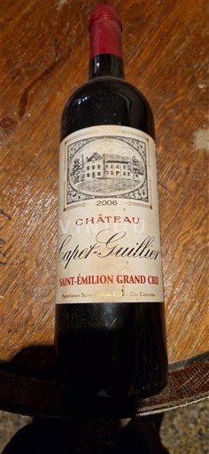 Bordeaux Saint-Émilion Grand Cru Château Capet-Guillier 2006