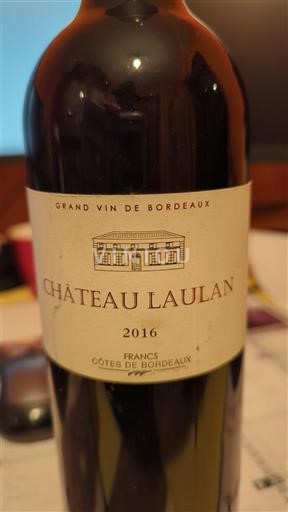 Bordeaux Francs Côtes de Bordeaux Château Laulan 2016