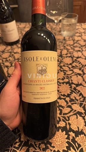 Víno Rouge sec Isole e Olena 2022 Itálie Toskánsko Chianti Classico DOCG