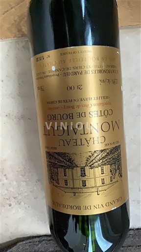 Burdeos Côtes-de-bourg Château Montaigut 2000