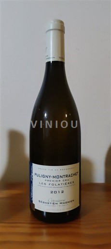 Borgoña Puligny-Montrachet Premier Cru Domaine Sébastien Magnien Les Folatières 2012