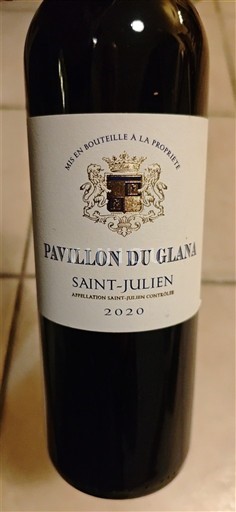 Bordeaux Saint-Julien Château Glana Pavillon du Glana 2020