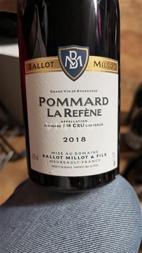 Burgundy Not Specified Premier Cru Ballot Millot & Fils Pommard La Refène 2018