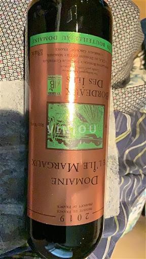 Bordeaux Domaine L’Île Margaux Bourdeaux des Îles 2019