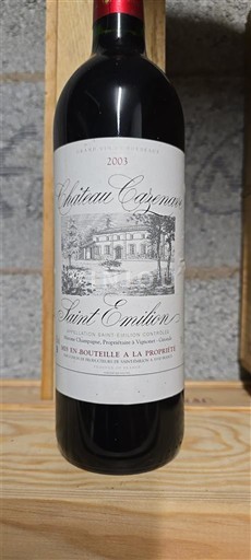 Bordeaux Saint-Émilion Château Cazeneuve 2003