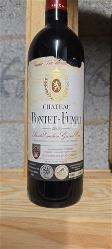 Bordéus Saint-Émilion Grand Cru Grand Cru Château Pontet-Fumet 2003