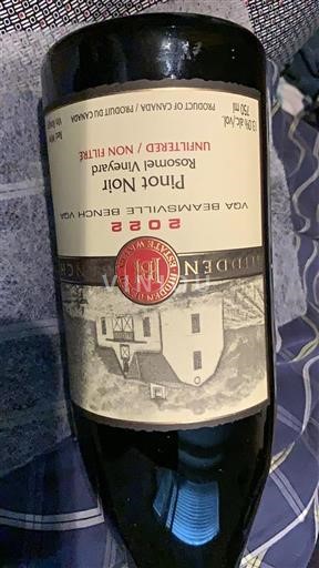 Ontario Beamsville Bench Hidden Bench Rosomel Vineyard 2022