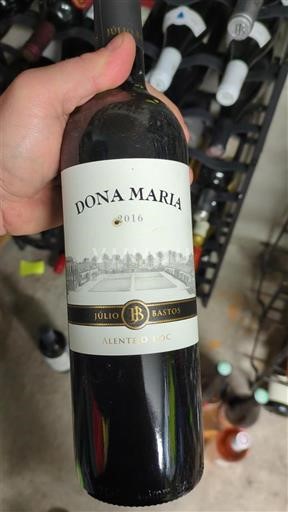 Wijnen Rouge sec Dona Maria Júlio Bastos 2016 Portugal Alentejo Alentejano IGP