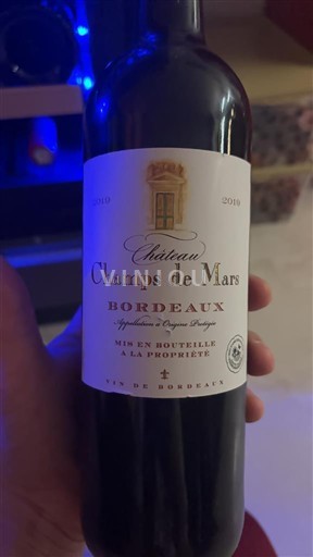 Bordeaux Château Champs de Mars 2019