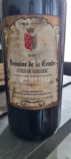 Sydvestfrankrig Côtes-de-bergerac Domaine La Combe 1989