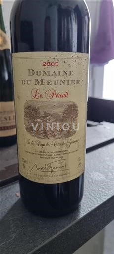 Sudoeste Côtes de Gascogne Domaine Meunier Le Pereuil 2005