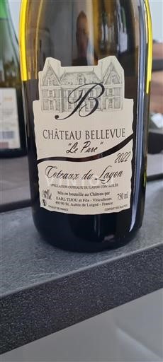 Loire Valley Coteaux du Layon Château Bellevue Le Parc 2022