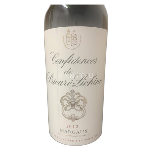 Bordeaux Margaux Prieuré-Lichine Confidences 2012