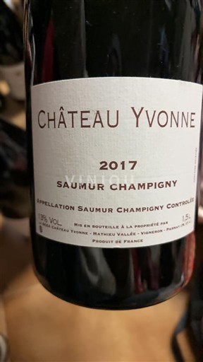 Loire Valley Saumur-Champigny Château Yvonne 2017