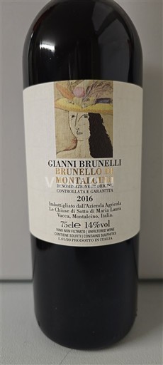 Tuscan Wines Brunello di Montalcino Gianni Brunelli 2016
