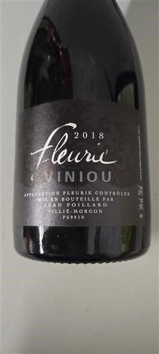 Beaujolais Fleurie Jean Foillard 2018
