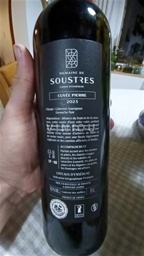 Languedoc in Roussillon Coteaux d'Ensérune Domaine Soustres Pierre 2023