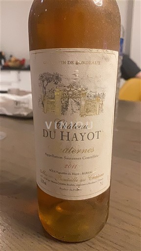 Bordeaux Sauternes Château Hayot 2011