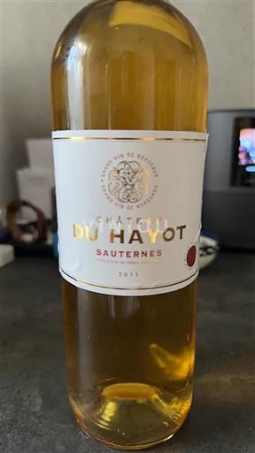 Bordeaux Sauternes Château Hayot 2011