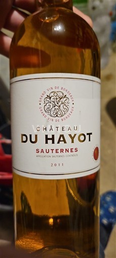 Bordeaux Sauternes Château Hayot 2011