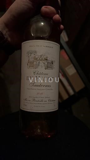 Bordeaux Sauternes Château Hayot 2011