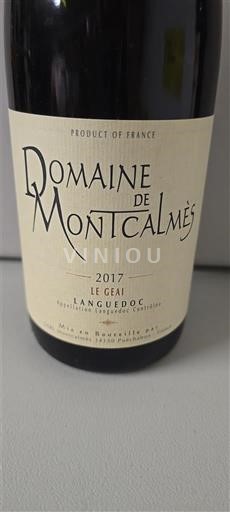 Languedoc Domaine Montcalmès Le Geai 2017