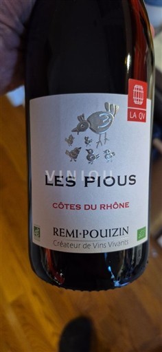 Vallée du Rhône Côtes-du-rhône Rémi Pouizin Les Pious 2024