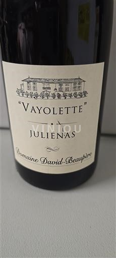 Beaujolais Juliénas Domaine David-Beaupère Vayolette Ikke årgangsbestemt