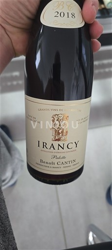 Burgundi Irancy Benoît Cantin 2018
