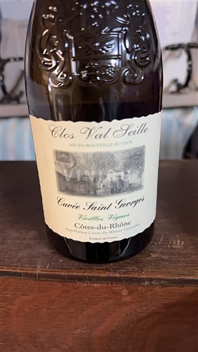 Rhônen laakso Côtes-du-rhône Clos Val Seille Saint Georges Vieilles Vignes Ei vuosikertaa