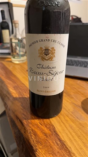Bordeaux Saint-Émilion Premier Grand Cru Classé Château Beau-Séjour Bécot 2009