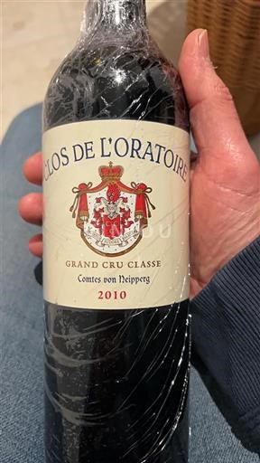 Bordeaux Saint-Émilion Grand Cru Grand Cru Classé Clos de l'Oratoire 2010