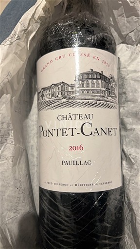 Bordeaux Pauillac Grand Cru Classé Château Pontet-Canet 2016