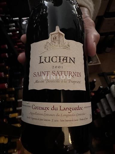 Languedoc Coteaux du Languedoc Lucian Saint Saturnin 2001