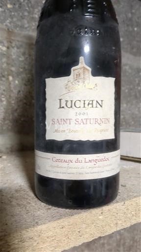 Languedoc Coteaux del Languedoc Lucian Saint Saturnin 2001
