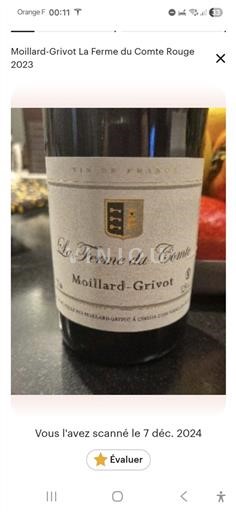 Burgundsko Moillard-Grivot La Ferme du Comte 2023