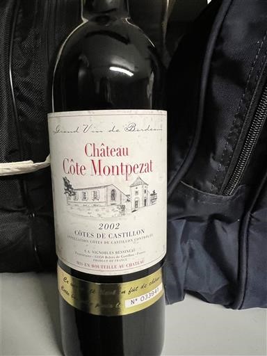 Bordeaux Không được chỉ định Château Côte Montpezat 2002