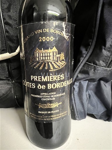 Bordeaux Premières-côtes-de-bordeaux Château Chevaliers 2000