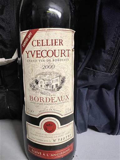 Bordeaux Cellier Yvecourt 2000
