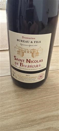 Údolí Loiry Saint-Nicolas-De-Bourgueil Domaine Bureau & Fils 2021