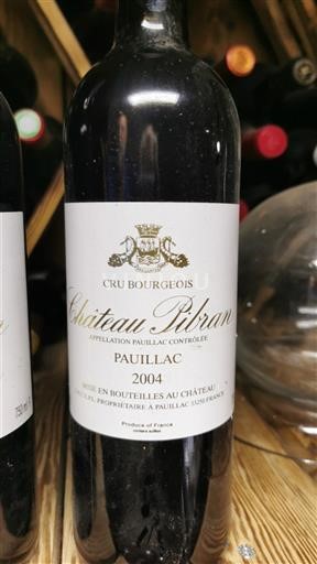 Bordeaux Pauillac Château Pibran 2004