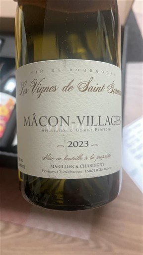 Burgundi Mâcon ja Mâcon-kylät Marillier & Chardigny Les Vignes de Saint Sernin 2023