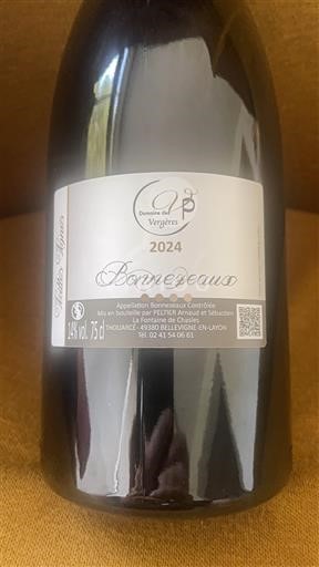 Loire Valley Bonnezeaux Domaine Des Vergères Vielles vignes 2024