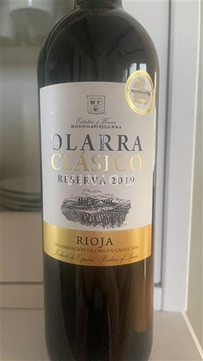La Rioja Rioja Bodegas Olarra Clásico Reserva 2019